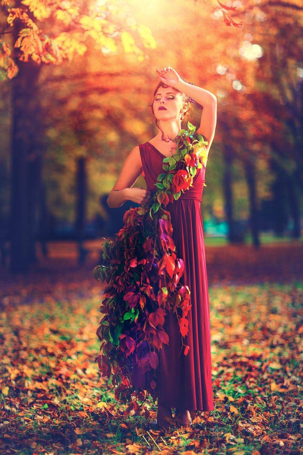 Autumn, Portrait, Sunbeam, Toning, Woman, Руслан Болгов (Axe)