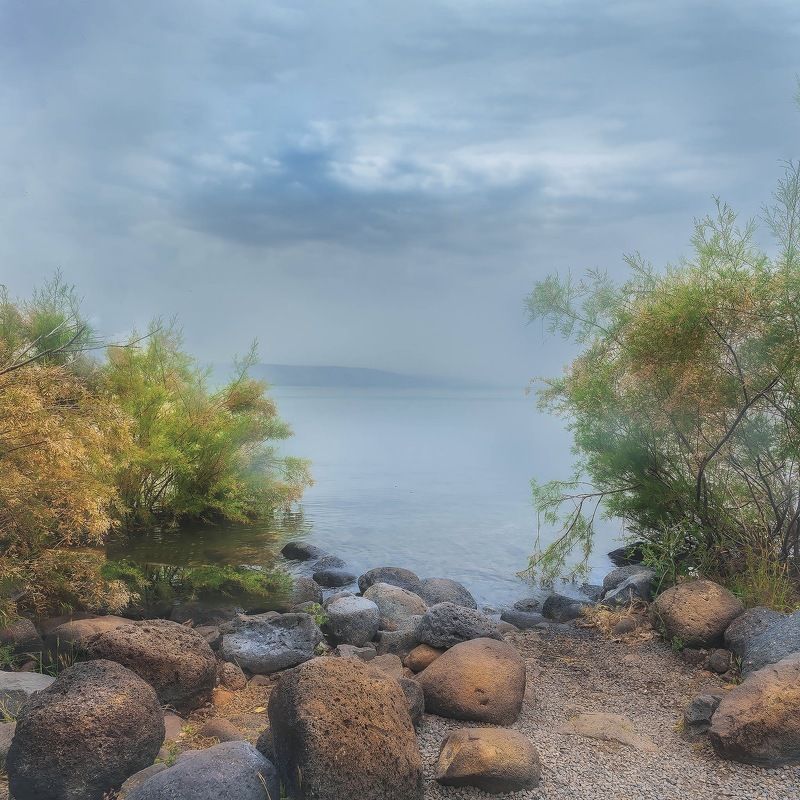 Пейзаж. Озеро Кинерет( Израиль) фото превью