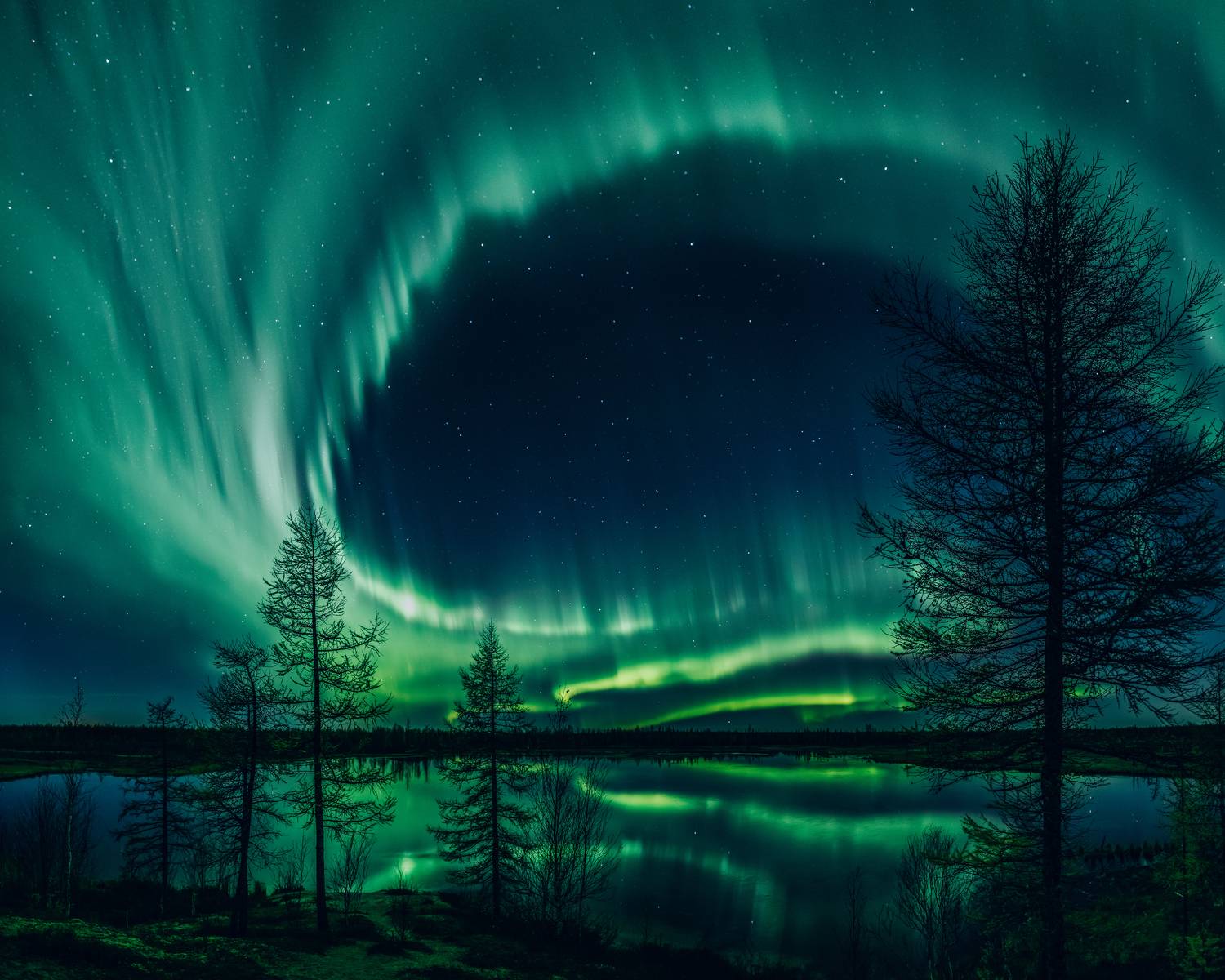 ямал, арктика, север, полярное сияние, Нуреев Камиль