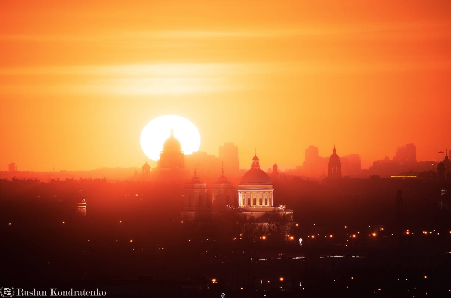 санкт-петербург, исаакиевский собор, александро-невская лавра, закат, рассвет, прострел, time blending, композитная фотография, Кондратенко Руслан