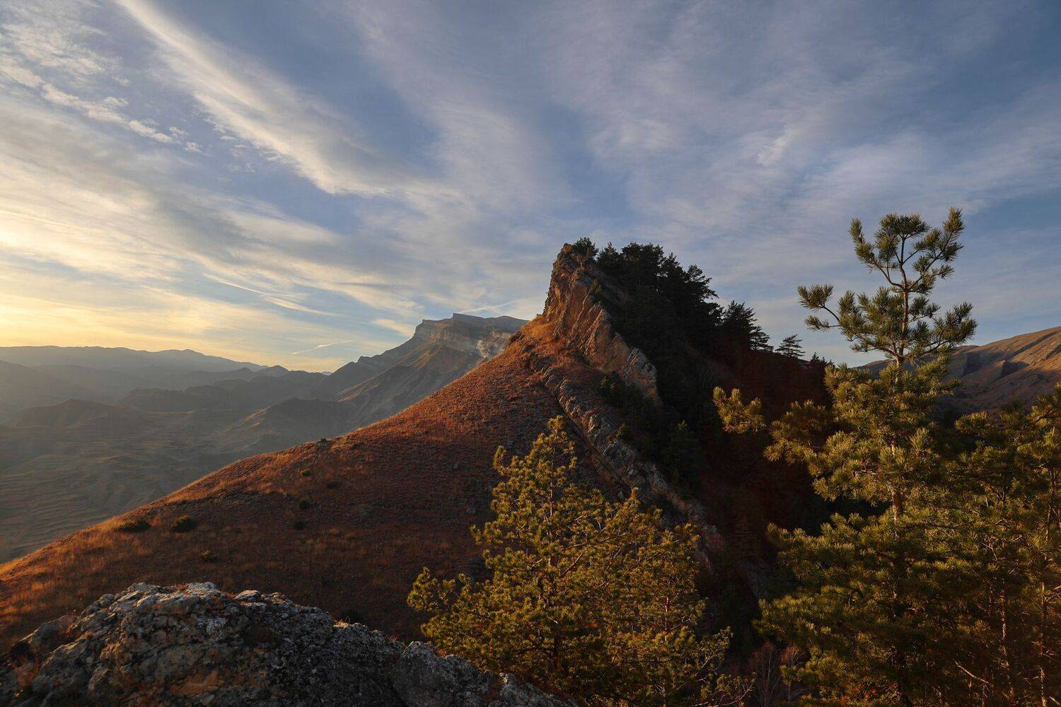 горы,закат,вечер,свет,пейзаж,осень,гунибский район,, Magov Marat