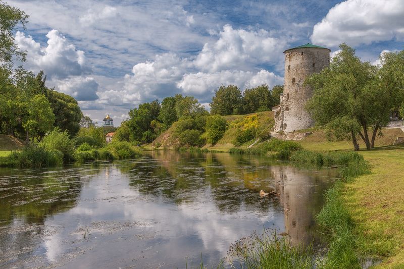 лето, природа, небо По берегам Псковы фото превью