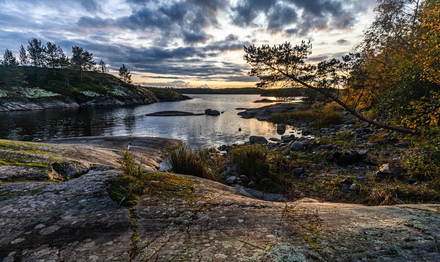 Ладога, шхеры, Карелия, вечер, Сергей