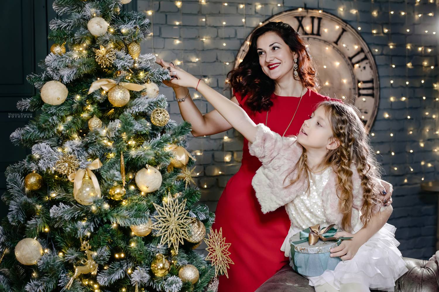 новый год, новогоднее настроение, мама и дочка,  Мариночка