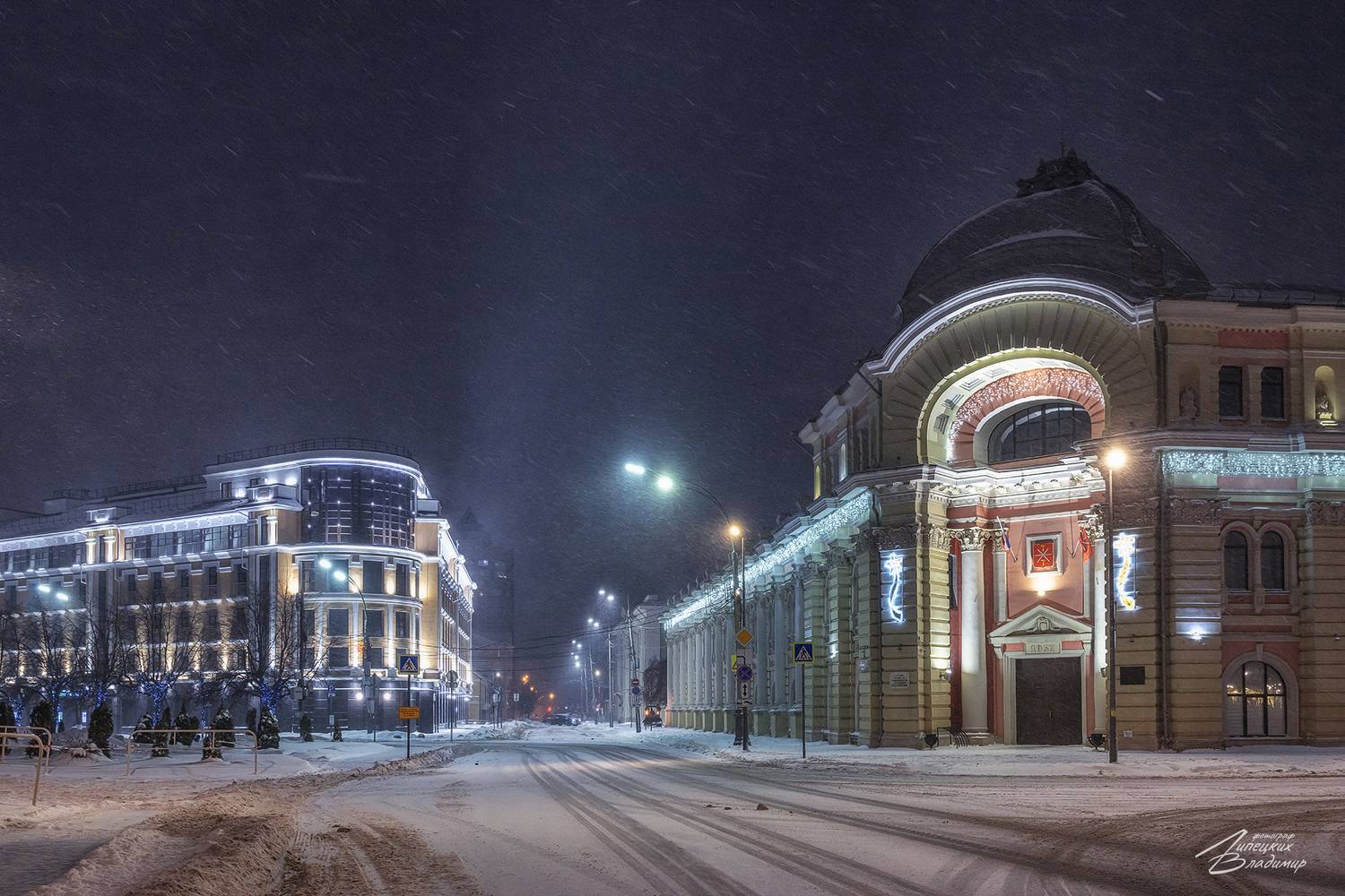 тула, снег, метель, зима, Липецких Владимир