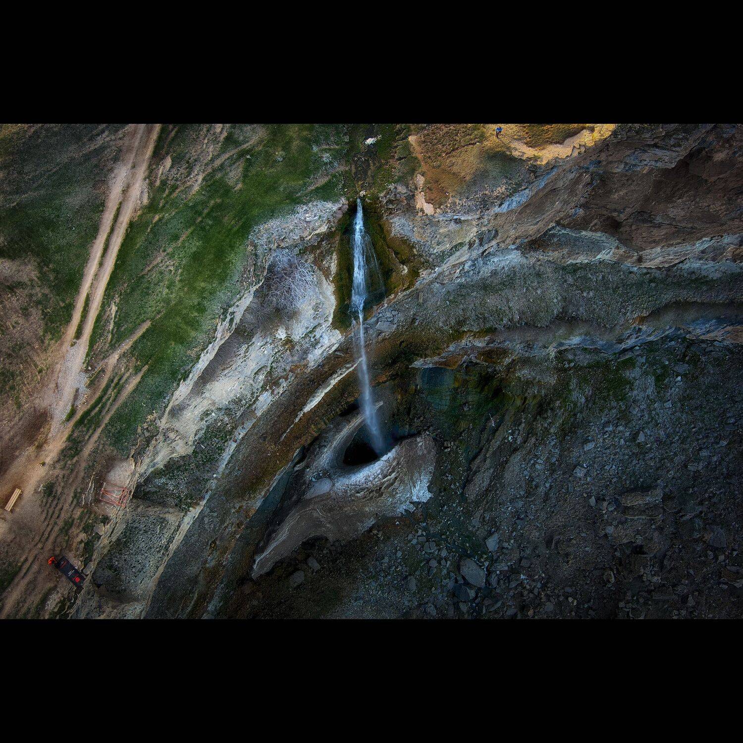 водопад, хунзах, вода, водохранилище, горы, весна, кавказ, россия, дагестан, восход, природа, пейзаж, дронофото, Ivan A. Godovikov