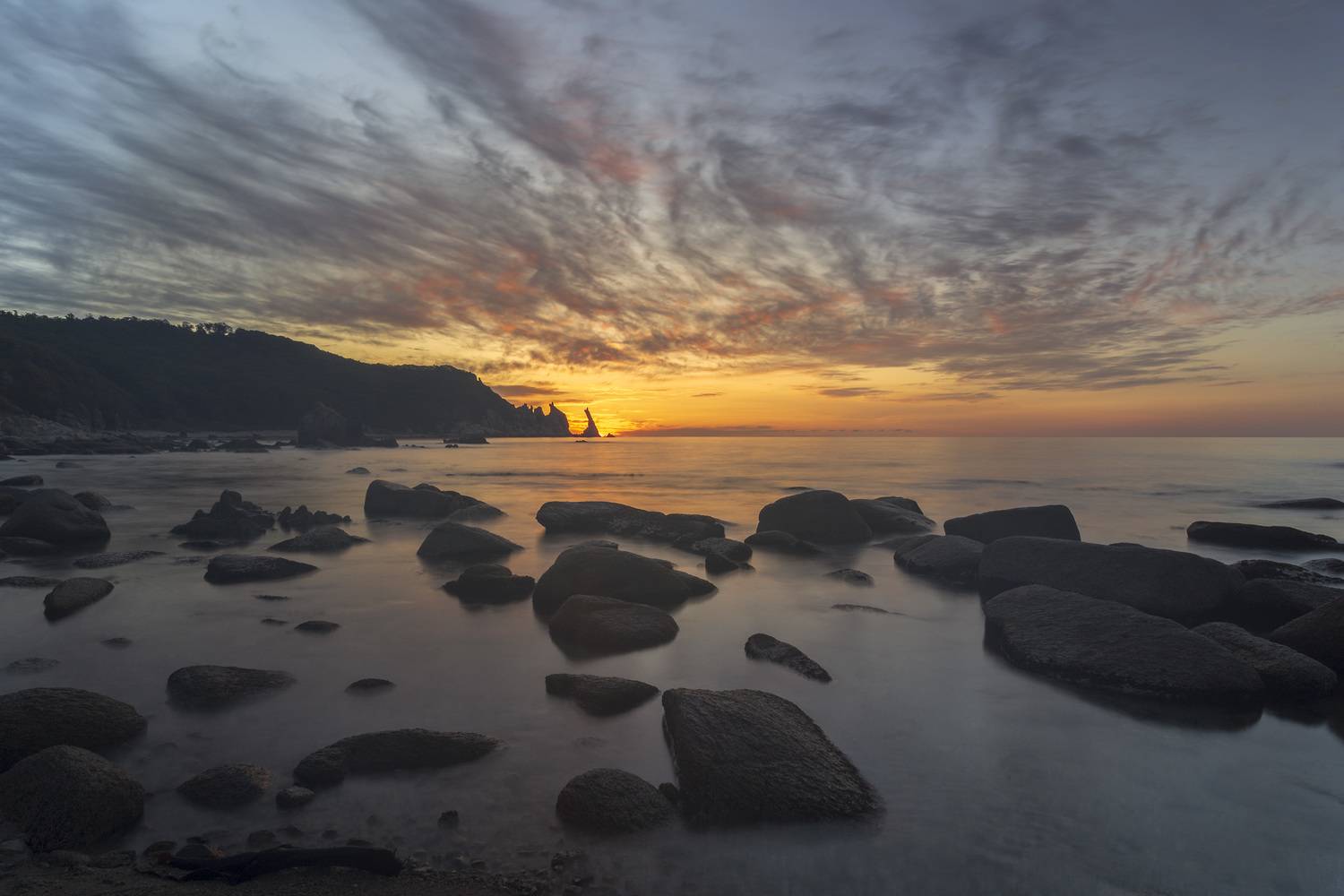 море, пейзаж, рассвет, ALEKSANDR KUZNETSOV