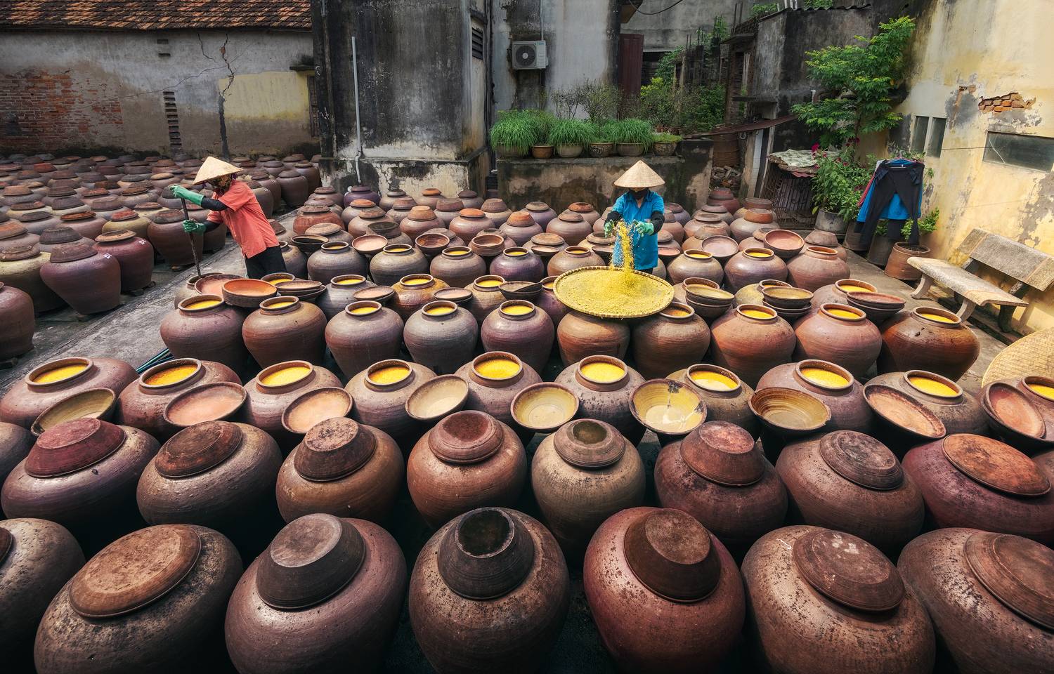 вьетнам, ханой, деревня, бан йен нхан, производство, традиционный, вьетнамский, азия, соевый соус, vietnam, ban yen nhan, village, soy sauce, production, vietnamese, traditional, Эрнест Вахеди