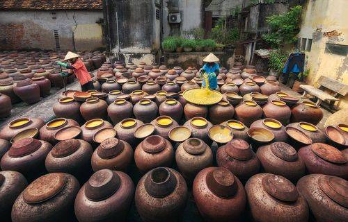 Производство традиционного вьетнамского соeвого соуса / Production of Vietnamese traditional soy sauce