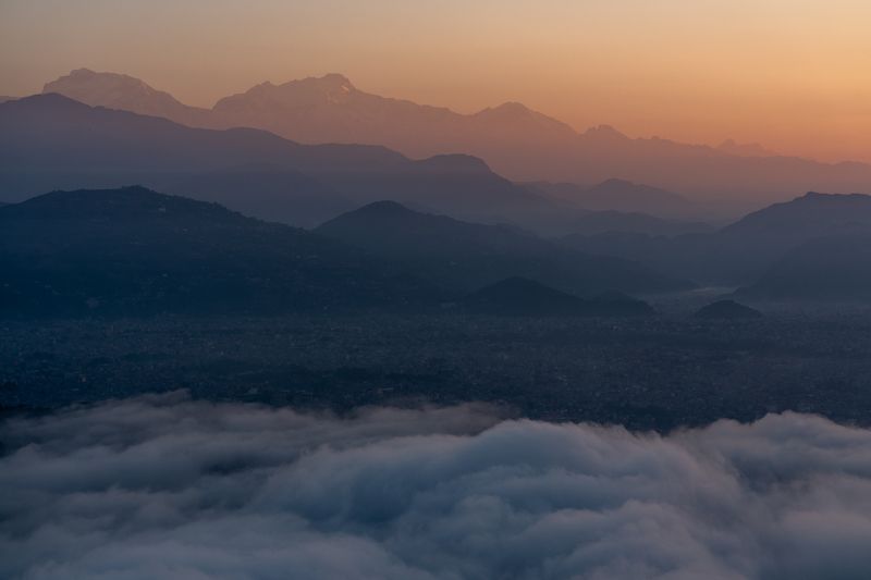 непал, гималаи, восход, горы, nepal, himalaya, sunrise, mountains  фото превью