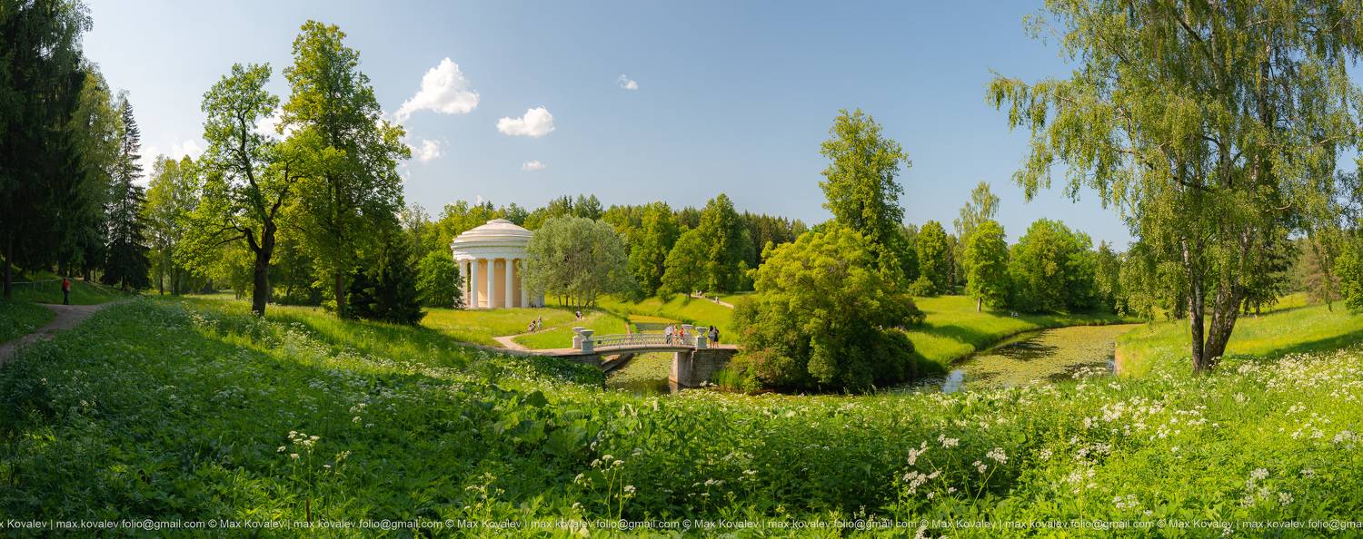 europe, leningrad region, russia, европа, ленинградская область, павловск, россия, парк, павловский парк, панорама, лето, ротонда, речка, славянка река, солнечно, мостик, bridge, slavyanka river, sunny, panorama, summer, rotonda, Максим Ковалёв