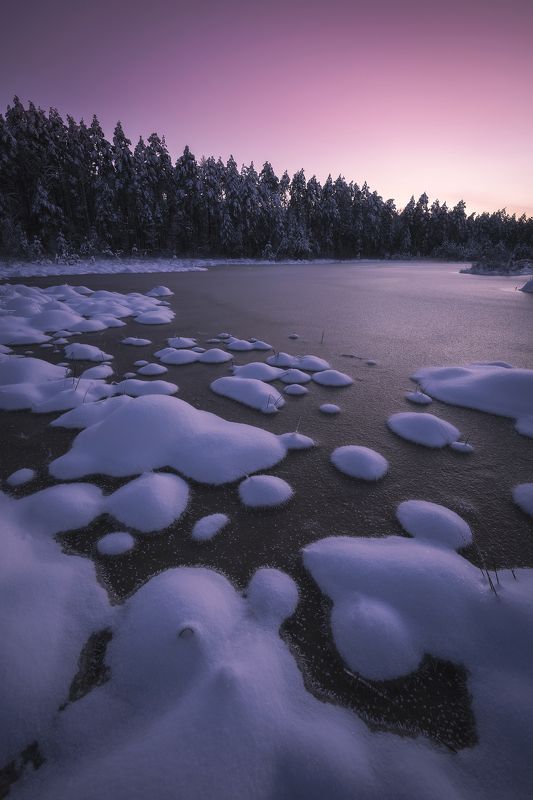 Зимний вечер фото превью