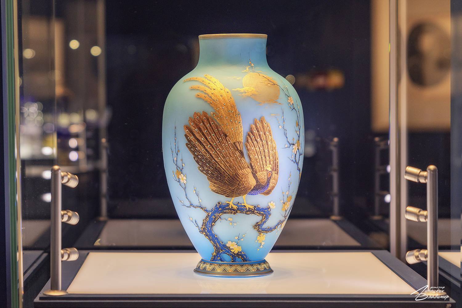 тула, императорский стеклянный завод, ваза, Липецких Владимир