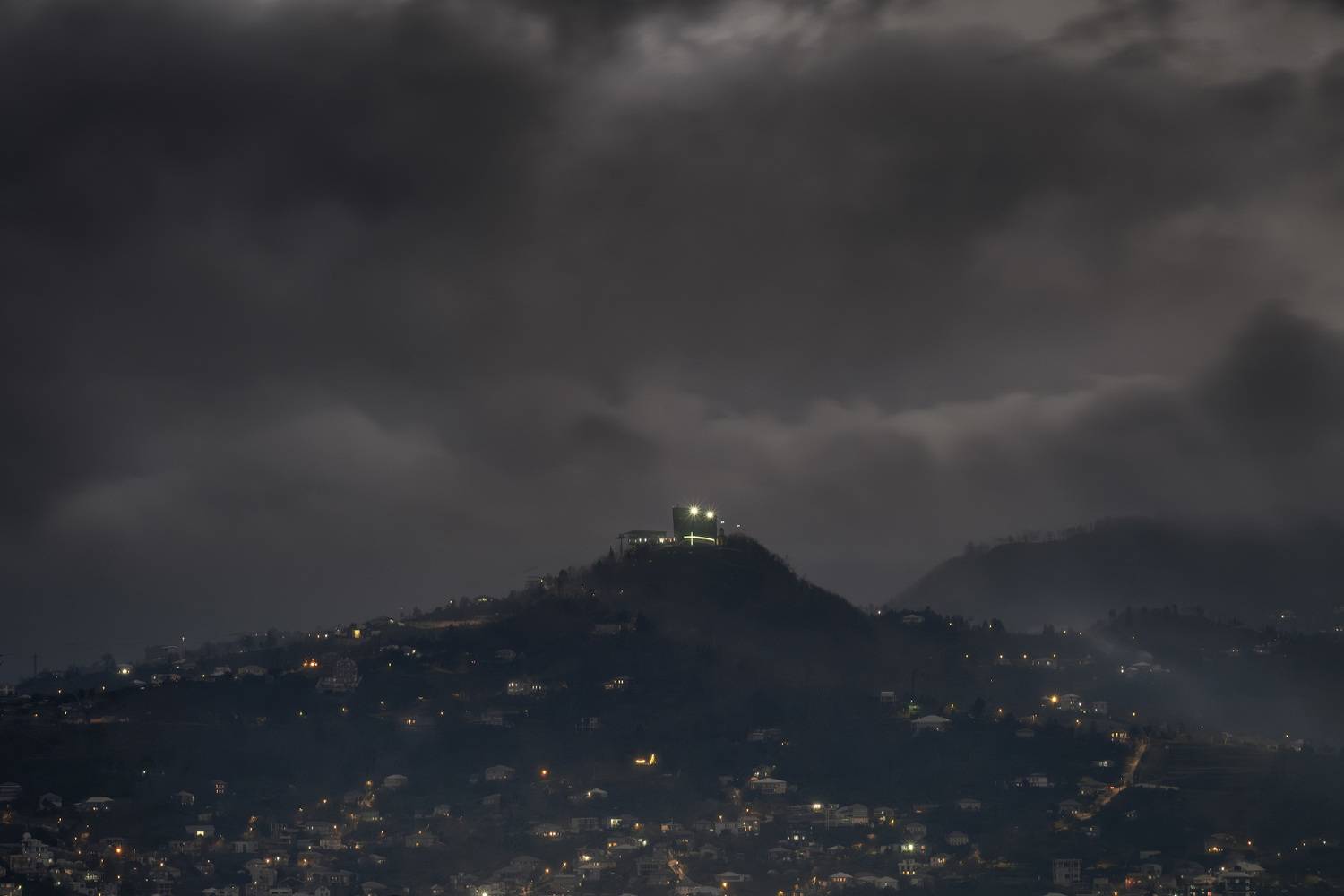 clouds, severe, sky, overcast, rain, mountains, night, winter, weather, landscape, cityscape, scenery, travel, outdoors, georgia, adjara, sakartvelo, batumi, chizh, Чиж Андрей