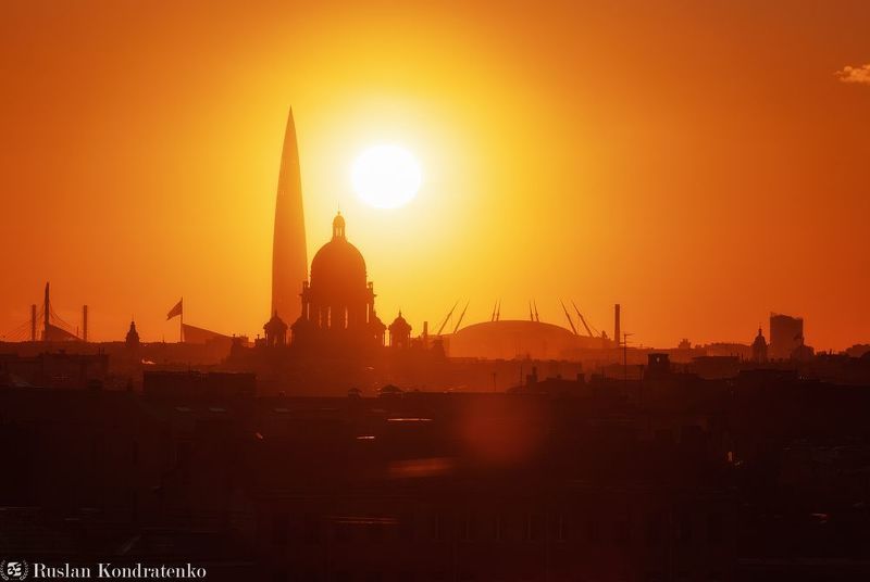 Закат над Санкт-Петербургом фото превью