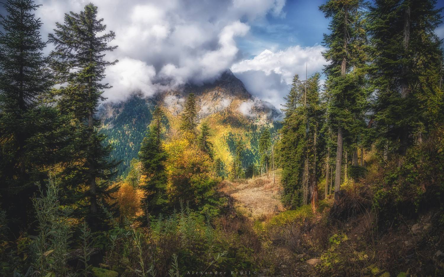 кчр, аркасара, горы, осень, облака, Круль Александр