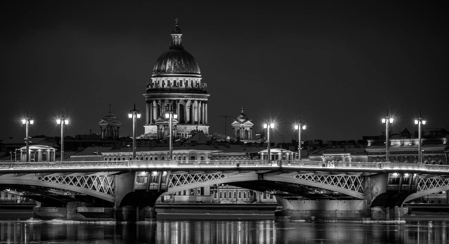 санкт-петербург, ночь, зима, спб, город, петербург, Alexey S