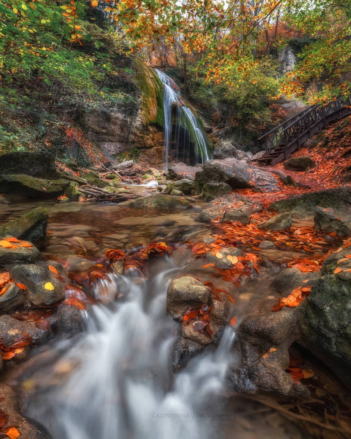 крым, генеральское, осень, джур-джур, алушта, водопад, пейзаж, Дмитренко Екатерина