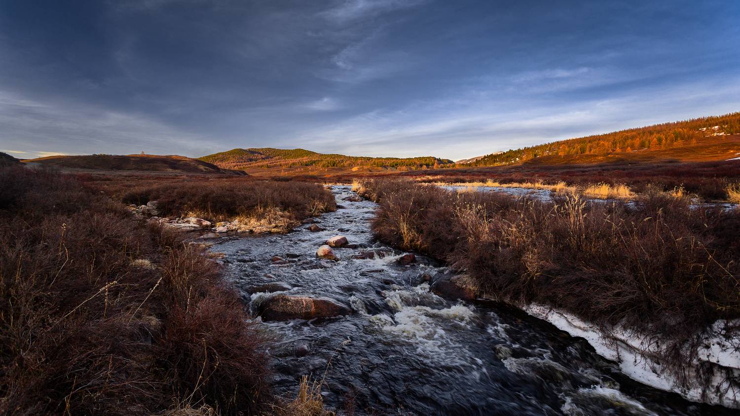 Вода, река, ручей, лёд, Андреев Сергей