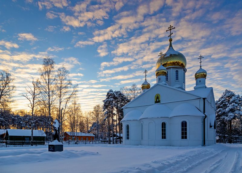 бабаево, церковь, храм, зима, архитектура На закате дня... фото превью