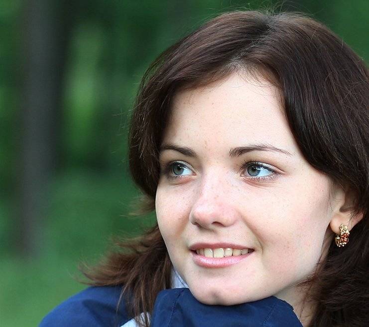 Девушка, улыбка, лес, Alexey