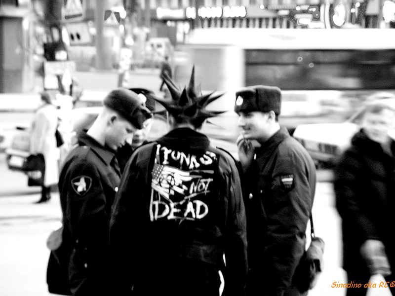 punk, панк, менты, документы, повязали, неформал Punks not Dead фото превью