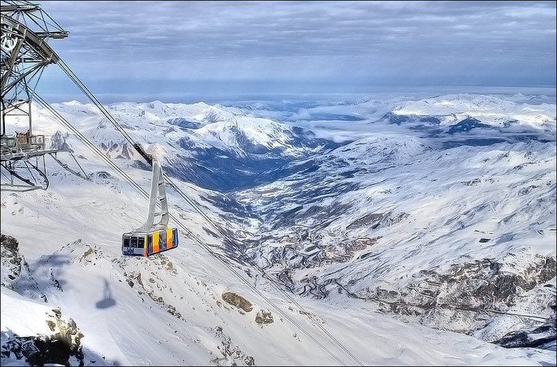 франция, альпы, три, долины, валь, торанс, мерибель, куршавель [вид на les menuires] фото превью