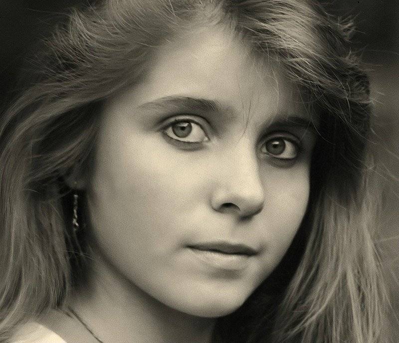 ксюша, портрет, retro, 1992г, deddushka