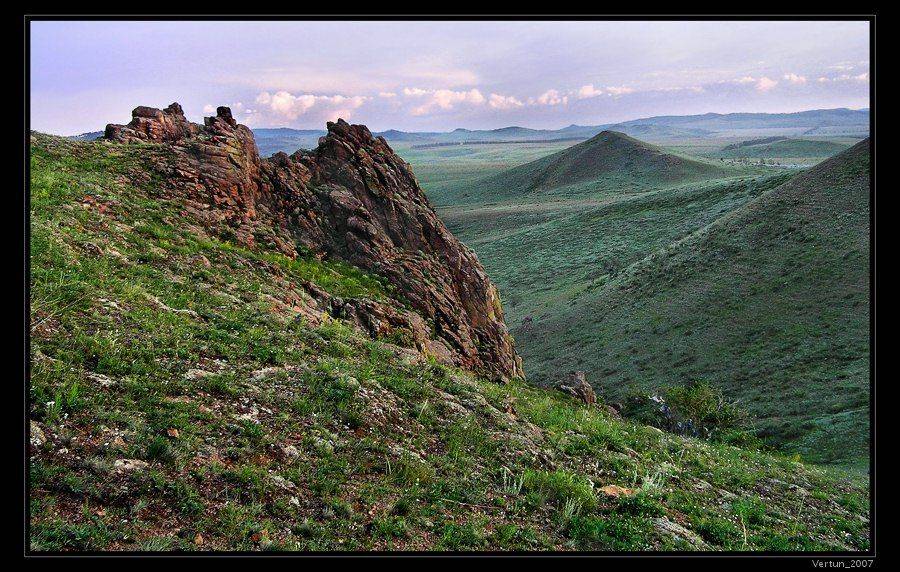 вечер,горы.лето,холмы,бурятия, Игорь Глушко