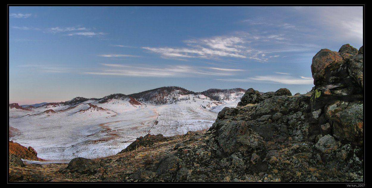 весна,вечер,горы,снег,бурятия, Игорь Глушко