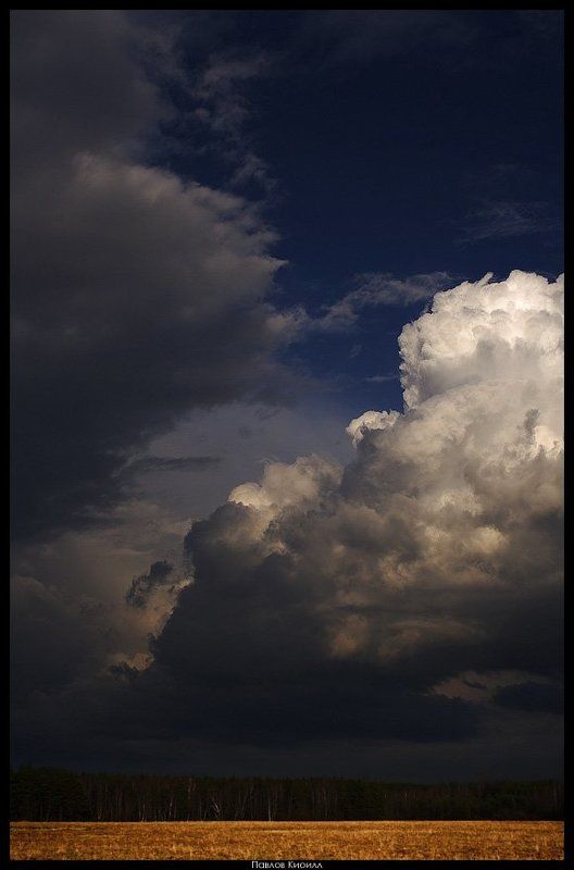 дождь, поле, весна Уходящие дожди фото превью