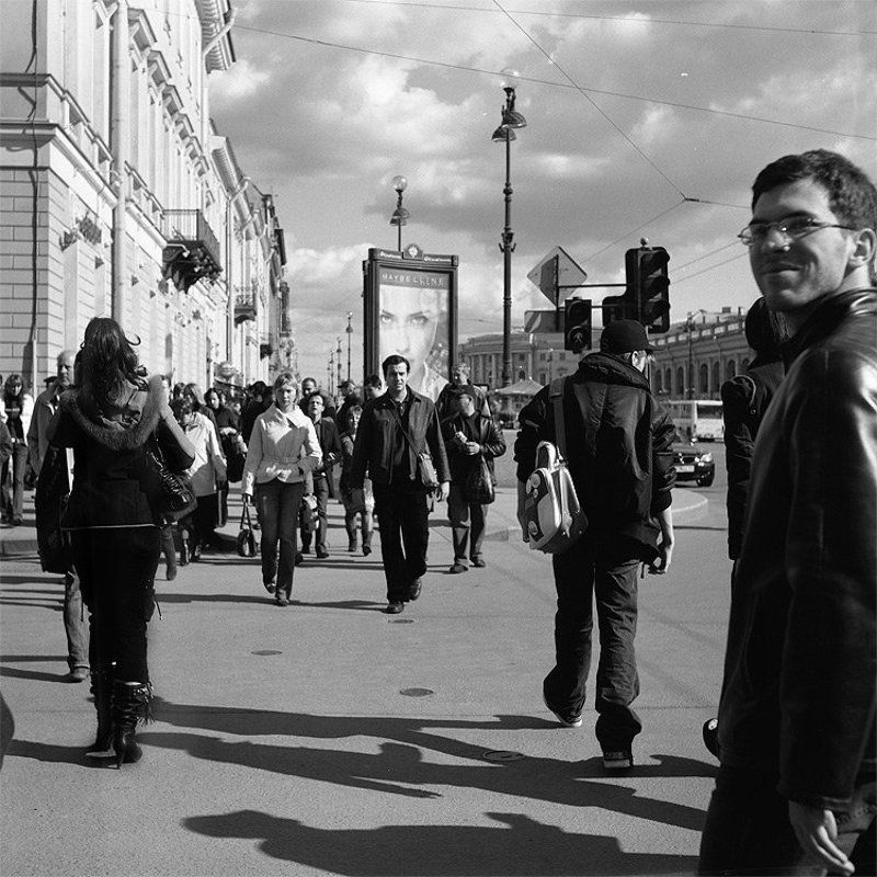 невский, питер, перекрёсток, люди *** фото превью