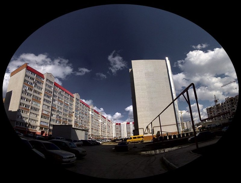 дом, машины, провода Газелька фото превью