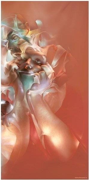 светографика, портрет, свет,  размышление, жанр, сюжет, HoryMa (ХориМа)