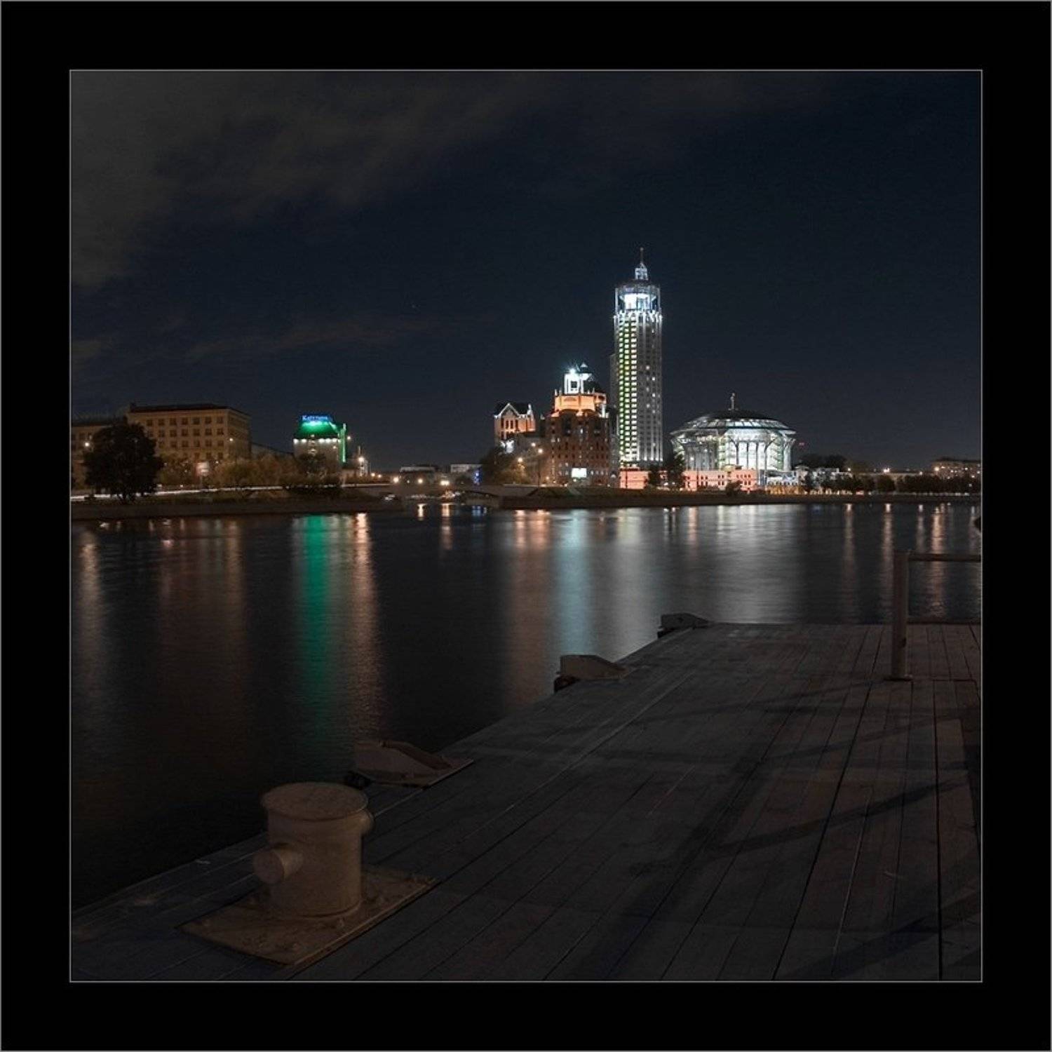 ночь, река , фонари, вода, музыка, i_go, i_GO