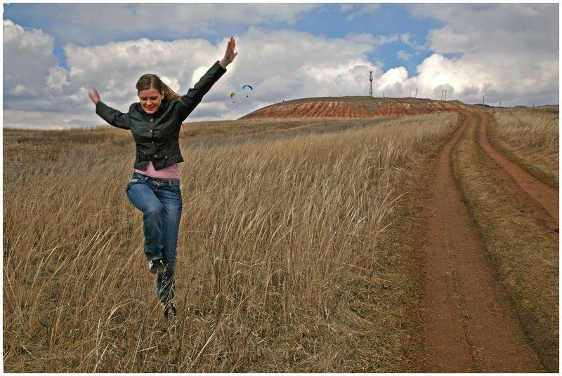 пароплан, гора, самара, летать фото превью