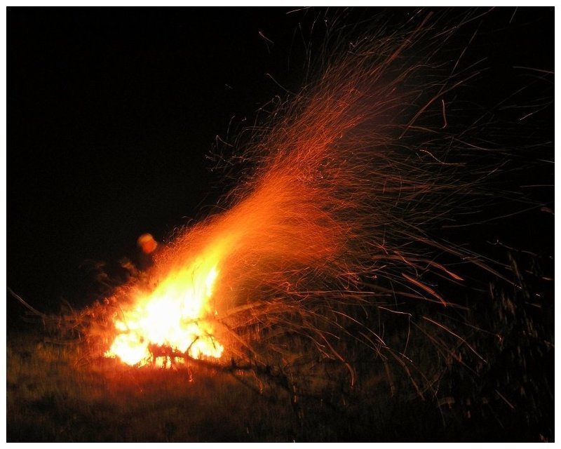 ночь, костёр, человек НОЧЬЮ II фото превью