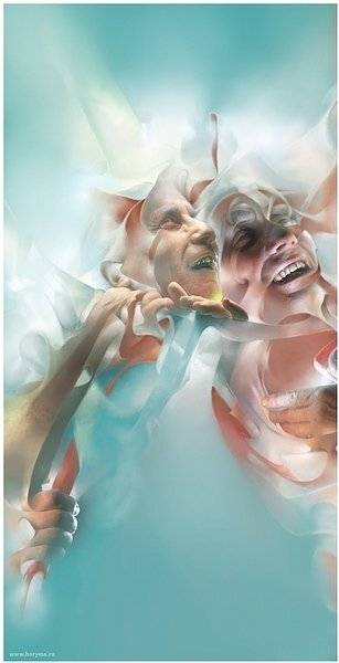 светографика, портрет, свет,  размышление, жанр, сюжет, HoryMa (ХориМа)