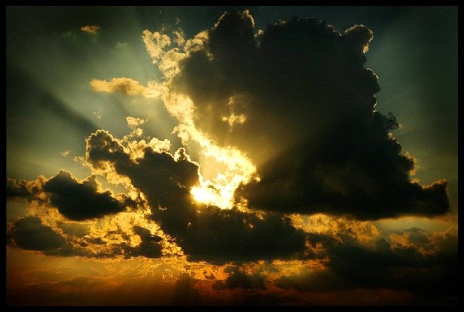 небо,облака,солнце,закат, Володя из России