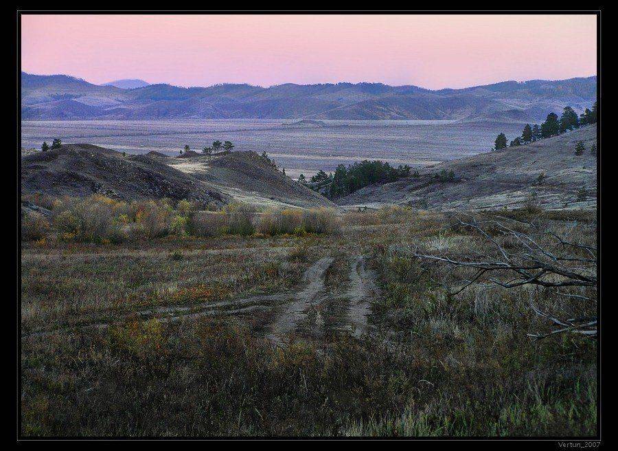 долина, сопки, горы, осень, бурятия, Игорь Глушко