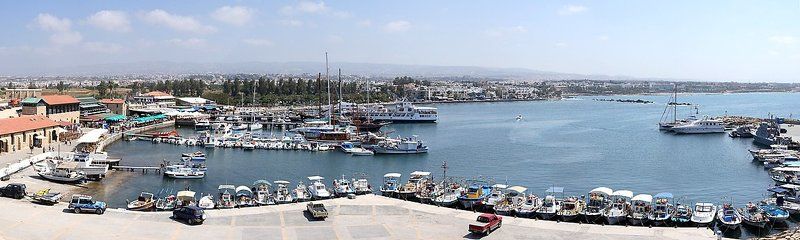 кипр пафос панорама набережная море корабли 1 мая Като Пафос фото превью