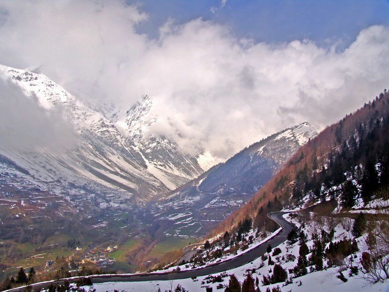 Горная дорога фото превью