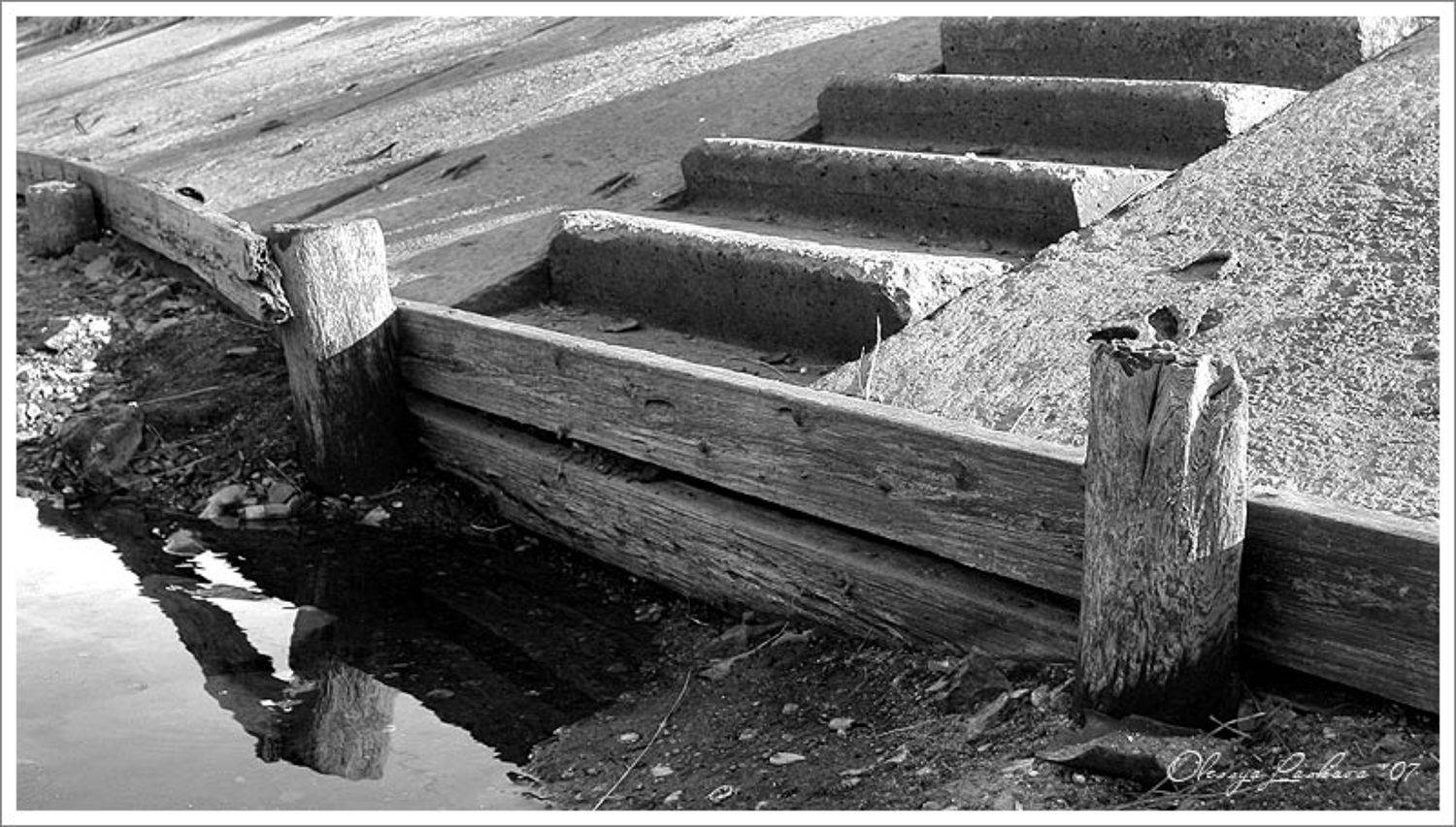 набережна, камни, деревянные укрепления, Олеся Ласкова