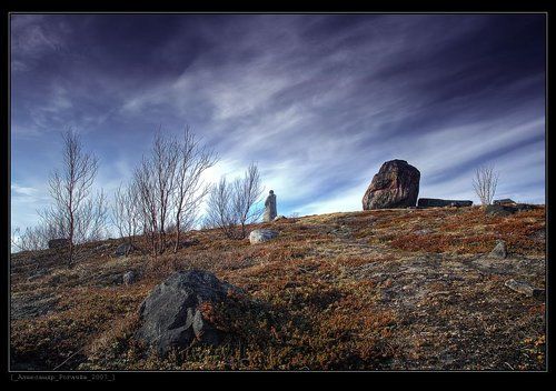 Про кустики,камешки,нереальное небо и заваленный горизонт.