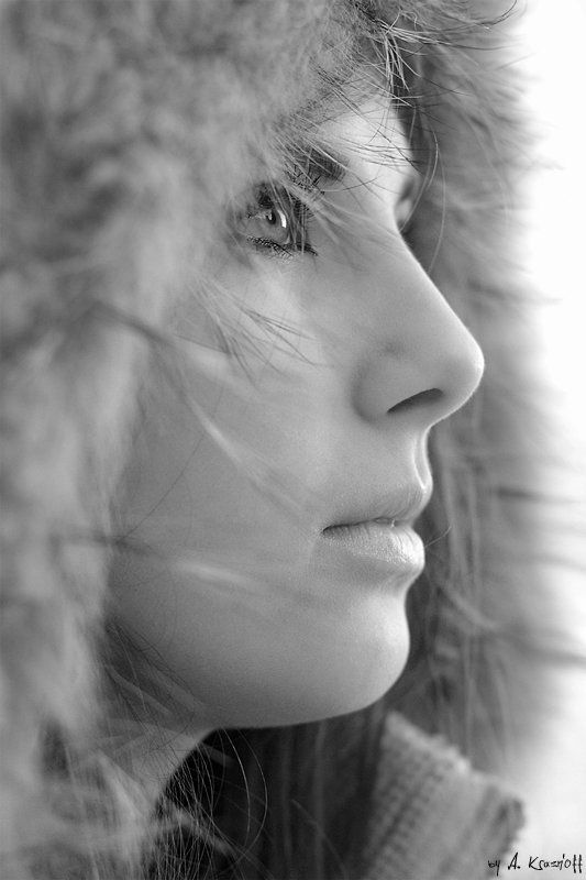 девушка, портрет, профиль профиль) фото превью