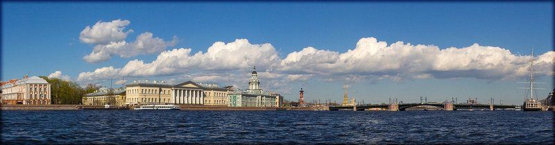 питер, дворцовый мост, нева  фото превью