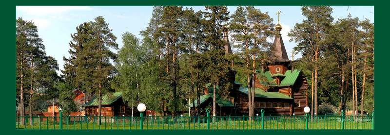 церковь,сосны,снегири В тени сосен .... фото превью