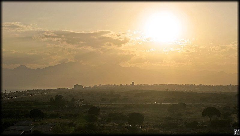 турция, анталия, закат, апрель Анталийский закат фото превью