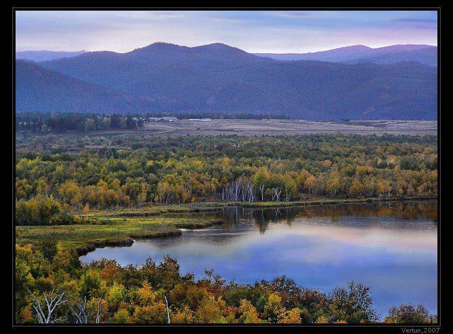 осень, бурятия, озеро, горы, лес, Игорь Глушко