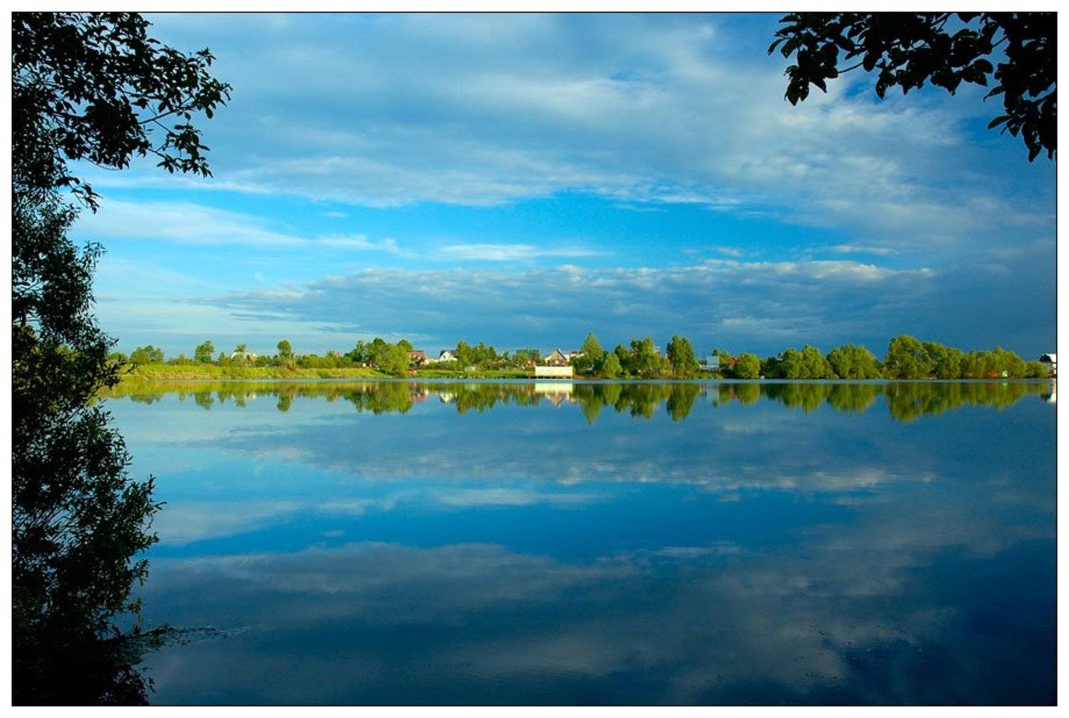 небо, вода, озеро, облака, Павел